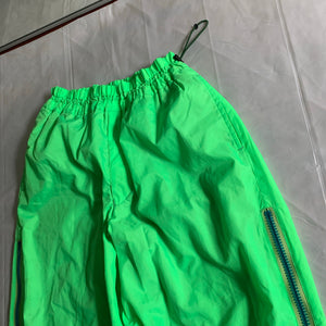 aw2000 Issey Miyake Electric Green Trackpants - Size L