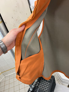 2000s Mandarina Duck Orange Contemporary Vest - Size XS