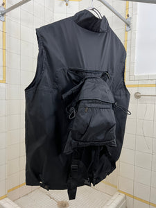 2000s Samsonite ‘Travel Wear’ Paneled Vest with Packable Backpack - Size L