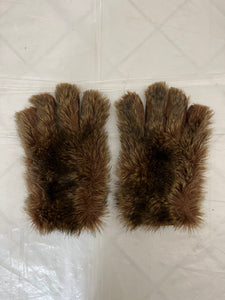 1990s Armani Fur Gloves - Size L