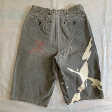 Load image into Gallery viewer, 1980s CDGH Bleach Stained Denim Shorts - Size M