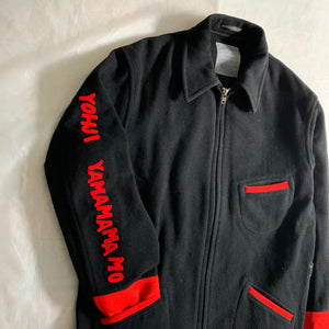 aw1990 Yohji Yamamoto Wool "Yohji Yamammamamo" Chore Jacket - Size M