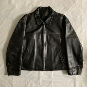 aw1991 Yohji Yamamoto 6.1 The Men Black Leather Jacket - Size M