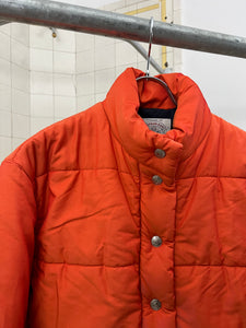 1990s Armani Orange Iridescent Cropped Puffer - Size S
