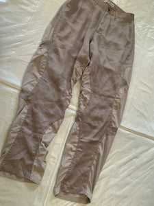 ss2005 Issey Miyake Soft Blush Twist Calf Paneled Technical Pants - Size M