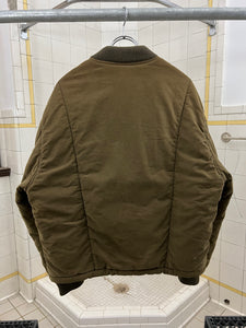1990s Armani Padded Military Jacket with Rope Closure Detailing - Size L
