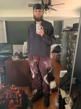 Load image into Gallery viewer, aw2019 Bernhard Willhelm Embroidered Maroon Track Pants - Size M