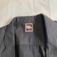 Load image into Gallery viewer, ss1983 Issey Miyake Charcoal Grey Textured Cotton Suit Set - Size L