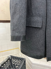 Load image into Gallery viewer, Late 1990s Mandarina Duck Rubberized Cuff and Hem Peacoat - Size L