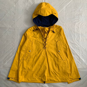 aw2005 Junya Watanabe Yellow Water Resistant Anorak with Bungee Closure - Size M