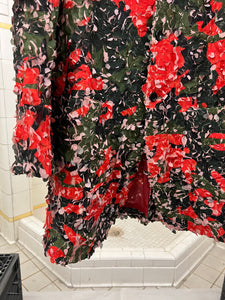 ss2019 CDGH+ Red Tulle Embroidered Camouflage Blazer - Size M