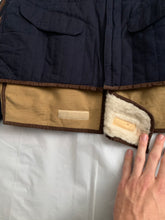 Load image into Gallery viewer, 1990s Armani Quilted B-3 Jacket with Sherpa Lined Collar and Extended Hem - Size XL