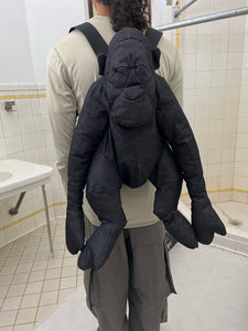 2010s Vintage Christopher Raeburn Plush Denim Gorilla Backpack - Size OS