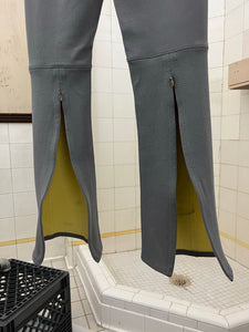 2000s Mandarina Duck Futuristic Slate Grey Textured Leggings - Size XS