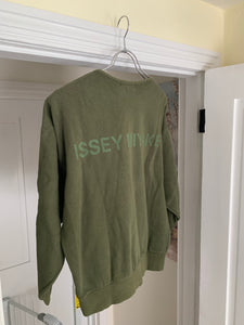 1990s Issey Miyake Faded Earth Tone Forest Green Crewneck - Size M