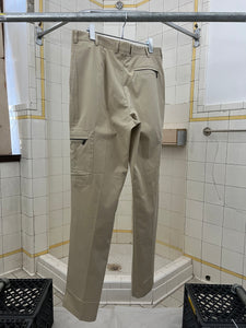 2000s Samsonite 'Travel Wear' Light Khaki Cargo Trousers - Size L