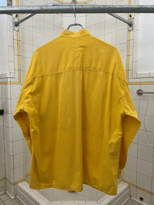 1980s Marithe Francois Girbaud Mandarin Collar Shirt with Cargo Pockets - Size L