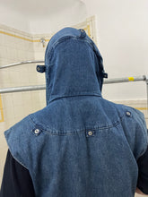 Load image into Gallery viewer, 1980s Marithe Francois Girbaud x Complements Denim Hooded Life Preserver Vest - Size M