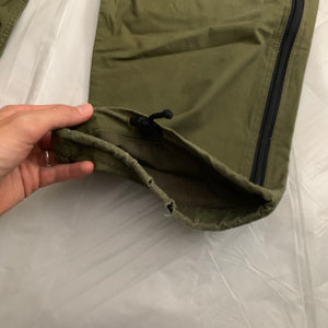 1990s Final Home Military Green Survival Zipper Pants - Size M