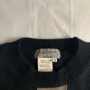 aw1998 Yohji Yamamoto Intarsia Bauhaus Sweater - Size M