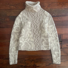 Load image into Gallery viewer, 2000s Yohji Yamamoto Intarsia and Cable Knit Mixed Turtleneck - Size M