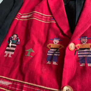 ss1992 Yohji Yamamoto Indian Beaded Embroidered Blazer - Size M