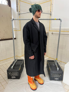 aw2017 Kiko Kostadinov 3D Lab Coat w/ Side Pleats and Bag - Size L