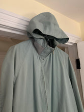 Load image into Gallery viewer, 1990s Katharine Hamnett Glacier Blue Military Parka with Ribbed Neck Hood - Size OS