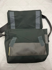 Late 1990s Mandarina Duck Slate Green Messenger Bag - Size OS