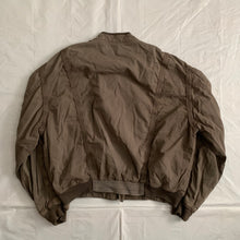 Load image into Gallery viewer, 1990s Armani Faded Brown Oversized Bomber Jacket with Contrast Detailing - Size XXL