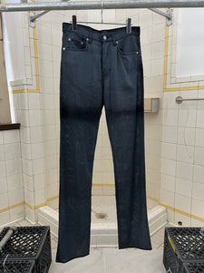2000s Vintage Calvin Klein Distressed Synthetic Jeans - Size S