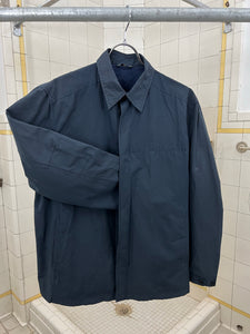 Late 1990s Mandarina Duck Navy 'Fiberduck' Workshirt with Hidden Chest Pocket - Size M