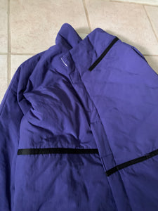 1990s Armani Cropped Purple Wrap Jacket - Size L