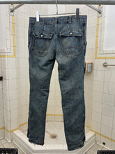 Load image into Gallery viewer, ss2005 Junya Watanabe Blue Jeans with Zip Thigh Pockets - Size S