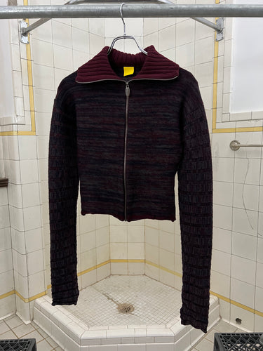 2000s Mandarina Duck Cropped High Neck Sweater - Size XXS