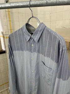 aw1993 CDGH+ Bleached (Bottom) Pinstripe Shirt - Size OS