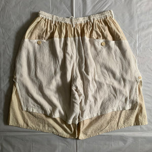 2010s Yohji Yamamoto Beige Oversized Layered Shorts - XL