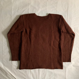 aw1997 Yohji Yamamoto Flower Embroidered Knit Sweater - Size L