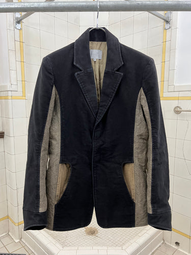 2000s Ron Orb Futuristic Paneled Suit Jacket - Size S