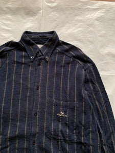 1990s Armani Woven Towel Textured Shirt - Size L