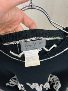 ss1993 Yohji Yamamoto Reversible Tassel Knit Sweater - Size M