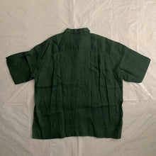 Load image into Gallery viewer, ss1994 Issey Miyake Forest Green Crinkled Shirt - Size L: