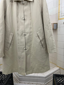 2000s Mandarina Duck 'Mould' Clasp Long Coat - Size M