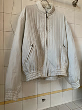 Load image into Gallery viewer, 1980s Issey Miyake White Quilted Nylon Bomber Jacket - Size S