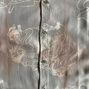 ss1995 Yohji Yamamoto Erotic Shunga Yuzen Print Shirt - Size XL