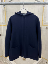 Load image into Gallery viewer, Late 1990s Mandarina Duck Raw Cut Boiled Wool Hooded Parka - Size S