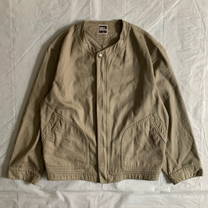 1980s Issey Miyake Cotton Khaki Baseball Jacket - Size M