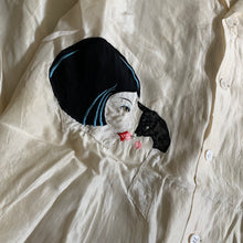 Load image into Gallery viewer, ss2004 Yohji Yamamoto Silk Applique Shirt - Size XL