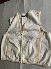 Load image into Gallery viewer, 1990s Armani White with Beige Trim Racer Vest - Size L