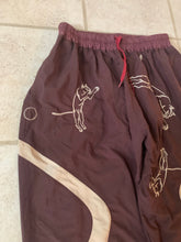 Load image into Gallery viewer, aw2019 Bernhard Willhelm Embroidered Maroon Track Pants - Size M